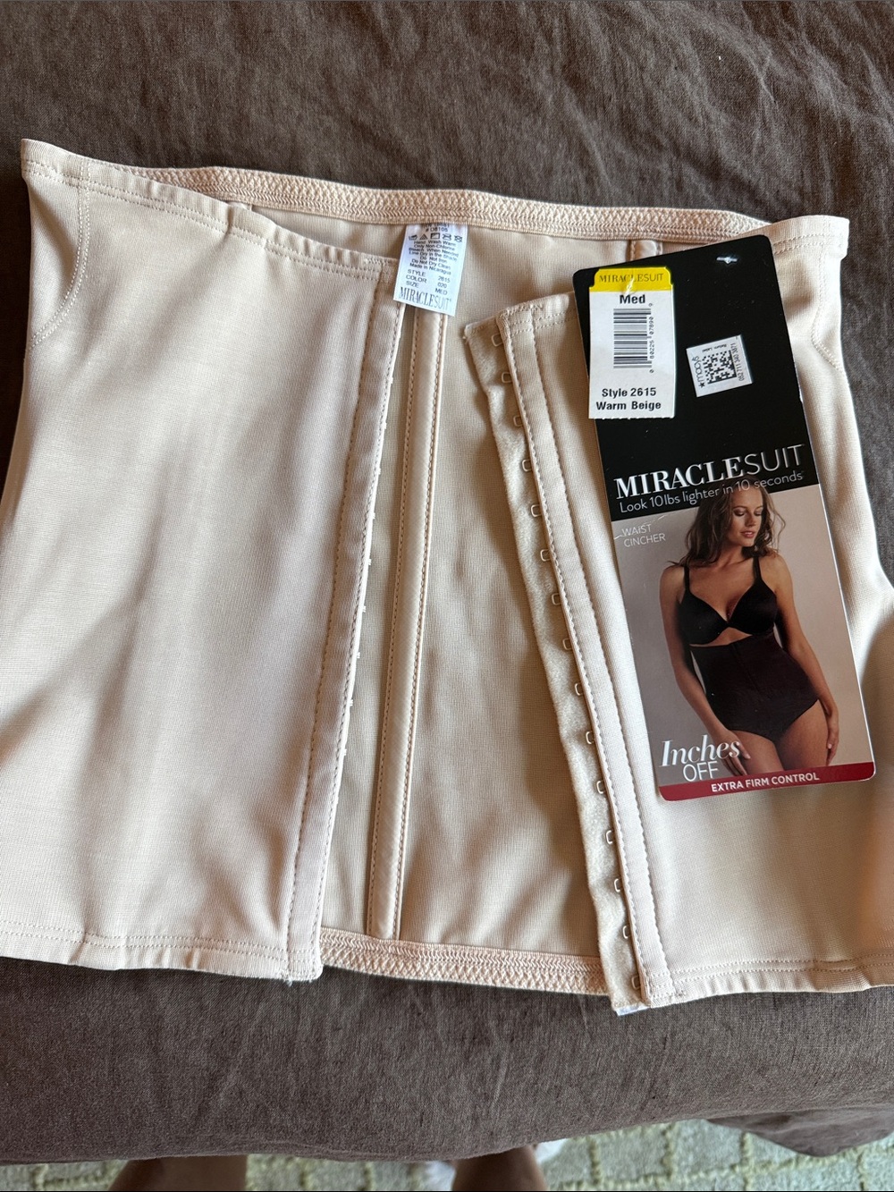 Miraclesuit Warm Beige Waist Cincher - Extra Firm Shaping- Medium NWT